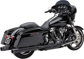 Cobra Mufflers 4" Round Slip On Contrast Cut Black Slip-Ons Exhaust Cobra