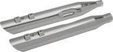 Drag Specialties Mufflers Slip On 3.5" Slashdown Chrome Slip-Ons Exhaust Drag Specialties