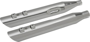 Drag Specialties Mufflers Slip On 3.5" Slashdown Chrome Slip-Ons Exhaust Drag Specialties