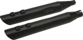 Drag Specialties Mufflers Slip On 3.5" Slashdown Black Slip-Ons Exhaust Drag Specialties