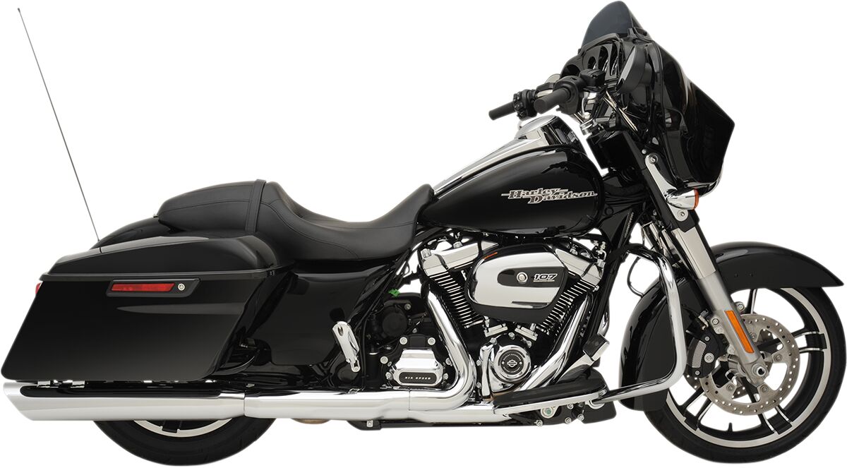 Drag Specialties Mufflers Slip On 4" Slashdown Chrome Slip-Ons Exhaust Drag Specialties