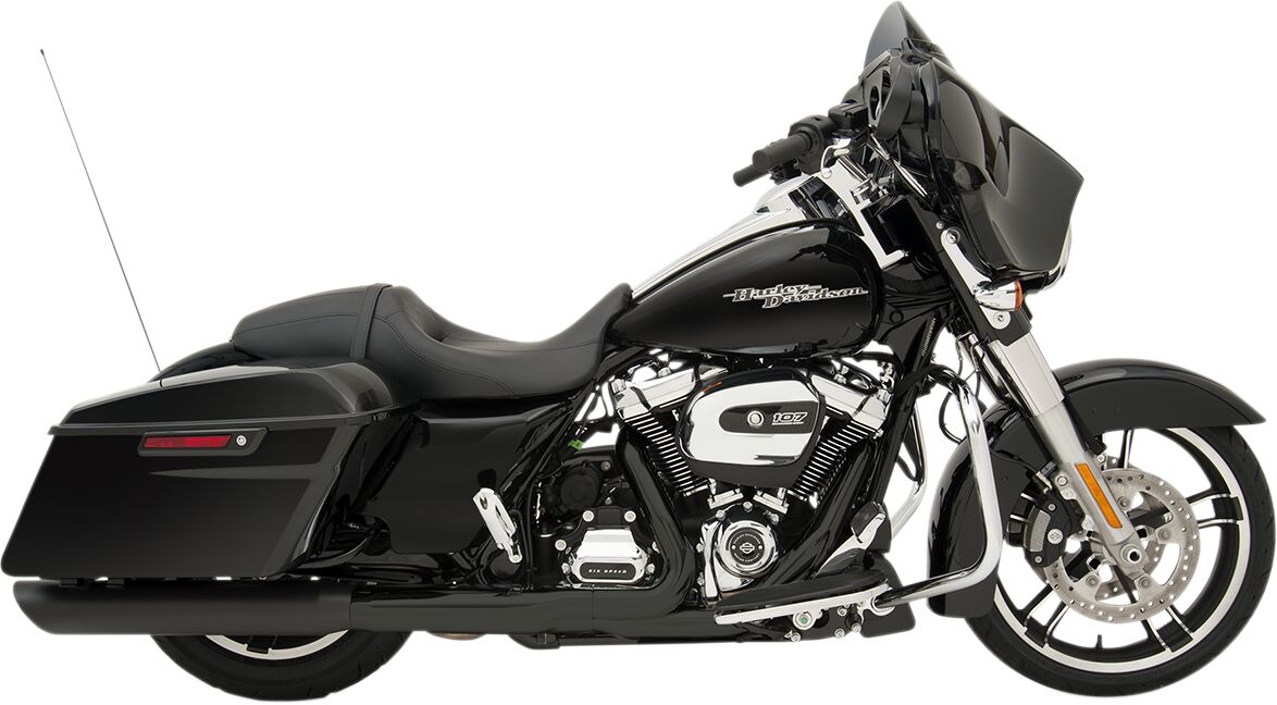 Drag Specialties Mufflers Slip On 4" Slashdown Black Slip-Ons Exhaust Drag Specialties