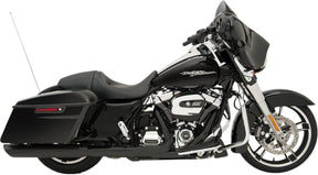 Drag Specialties Mufflers Slip On 4" Slashdown Black Slip-Ons Exhaust Drag Specialties
