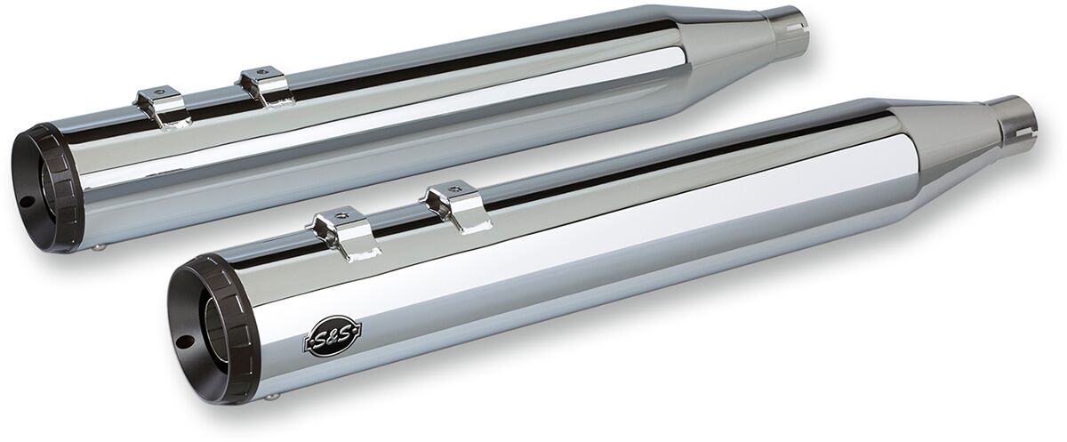 S&S Cycle Mufflers Grand National Slip On Chrome Slip-Ons Exhaust S&S Cycle