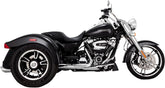 Muffler Twin Slash Round Slip Ons Chrome Vance & Hines Default Title