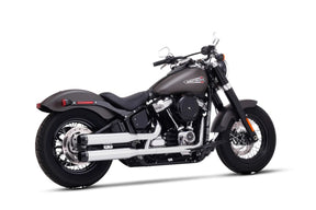 Rinehart Racing Muffler Slip On 3.5" Chrome W/Black End Caps Slip-Ons Exhaust Rinehart Racing