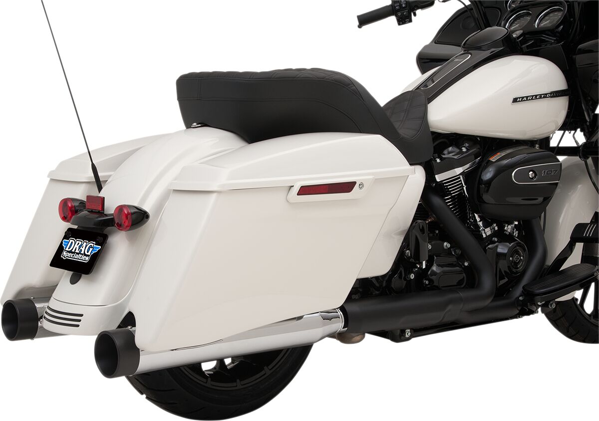 Drag Specialties Muffler Chr 4 W/Bl 17+Fl MUFFLERS FOR HARLEY Drag Specialties