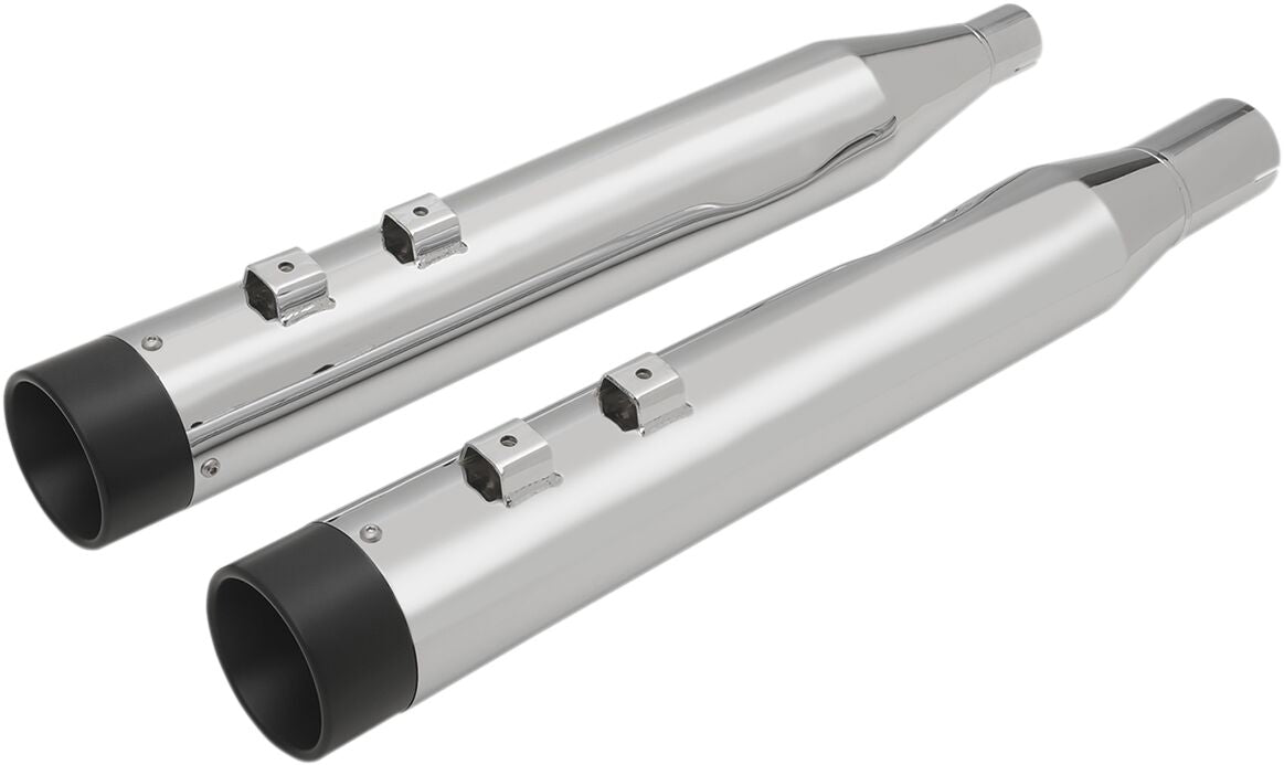 Drag Specialties Muffler Chr 4 W/Bl 17+Fl MUFFLERS FOR HARLEY Drag Specialties