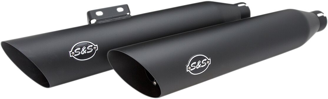 S&S Cycle Muffler Slip On Slash Cut Black Slip-Ons Exhaust S&S Cycle