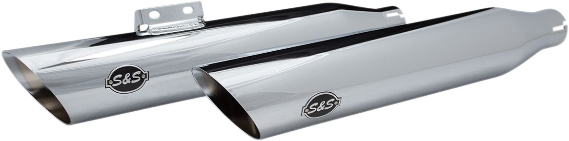 S&S Cycle Muffler Slip On Slash Cut Chrome Slip-Ons Exhaust S&S Cycle