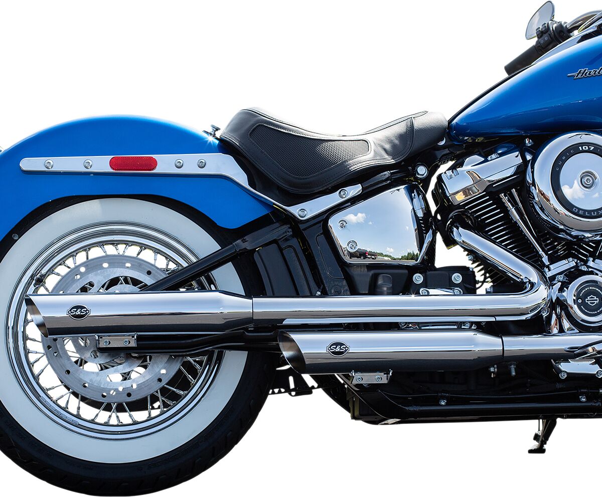 S&S Cycle Muffler Slip On Slash Cut Chrome Slip-Ons Exhaust S&S Cycle