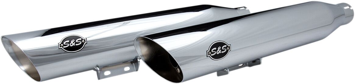 S&S Cycle Muffler Slip On Slash Cut Chrome Slip-Ons Exhaust S&S Cycle