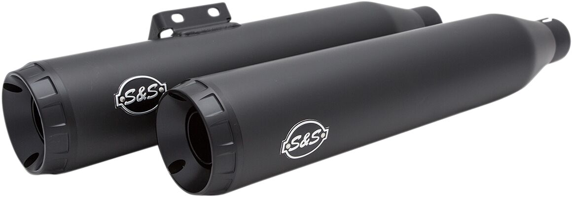 S&S Cycle Muffler Slip On Grand National Black Ceramic Slip-Ons Exhaust S&S Cycle