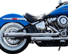 S&S Cycle Muffler Slip On Grand National Chrome W/Black End Caps Slip-Ons Exhaust S&S Cycle