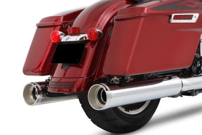 Rinehart Racing Muffler Slip On 4.5" Ec Chrome W/Chrome Tradition End Cap Slip-Ons Exhaust Rinehart Racing