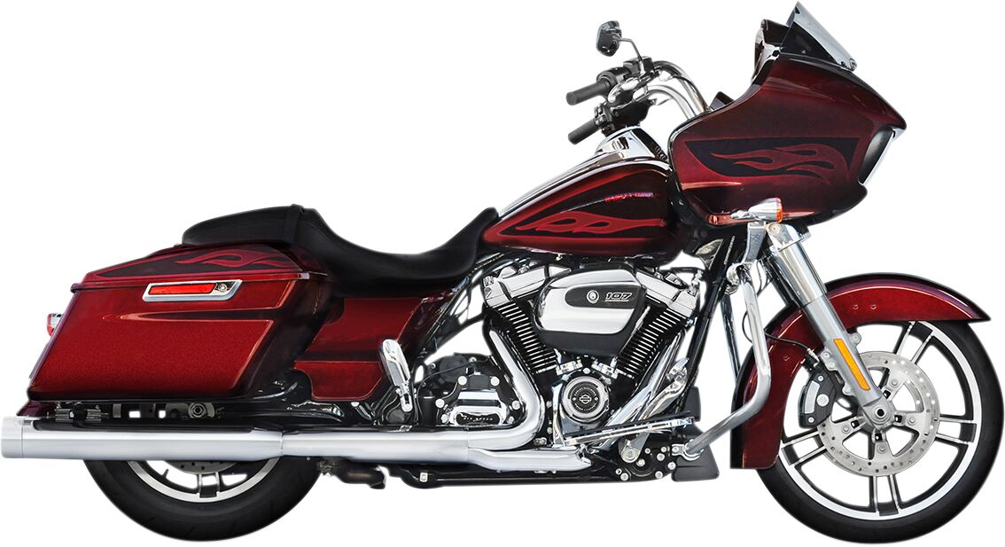 Rinehart Racing Muffler Slip On 4" Ec Chrome W/Chrome End Caps Slip-Ons Exhaust Rinehart Racing