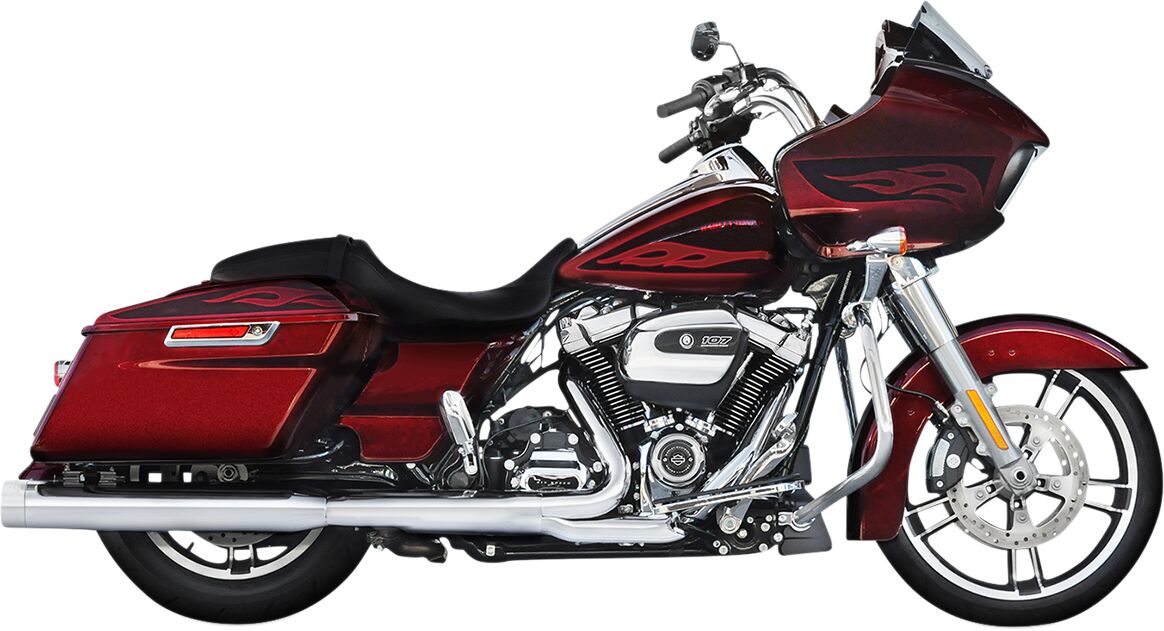Rinehart Racing Muffler Slip On 4" Ec Chrome W/Chrome End Caps Slip-Ons Exhaust Rinehart Racing