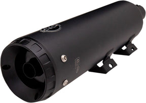 S&S Cycle Grand National 4" Ec Slip On Mufflers Black/Black Slip-Ons Exhaust S&S Cycle