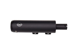 S&S Cycle Grand National 4" Ec Slip On Mufflers Black/Black Slip-Ons Exhaust S&S Cycle