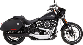Rinehart Racing Muffler Slip On 4" Sport Glide Black/Black Slip-Ons Exhaust Rinehart Racing