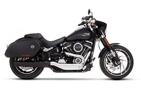 Rinehart Racing Muffler Slip On 4" Sport Glide Black/Black Slip-Ons Exhaust Rinehart Racing
