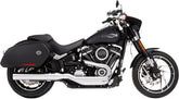 Rinehart Racing Muffler Slip On 4" Sport Glide Chrome/Chrome Slip-Ons Exhaust Rinehart Racing