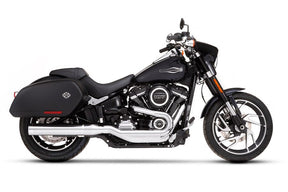 Rinehart Racing Muffler Slip On 4" Sport Glide Chrome/Chrome Slip-Ons Exhaust Rinehart Racing
