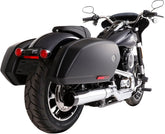 Rinehart Racing Muffler 4" Slip On Sport Glide Chrome/Black Slip-Ons Exhaust Rinehart Racing