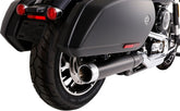 Rinehart Racing Muffler 4" Slip On Sport Glide Black/Chrome Slip-Ons Exhaust Rinehart Racing