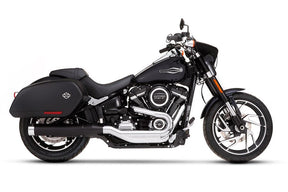 Rinehart Racing Muffler 4" Slip On Sport Glide Black/Chrome Slip-Ons Exhaust Rinehart Racing