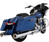 Rinehart Racing Muffler Slip On 4.5" Dbx45 Chrome W/Chrome Tradition End Cap Slip-Ons Exhaust Rinehart Racing