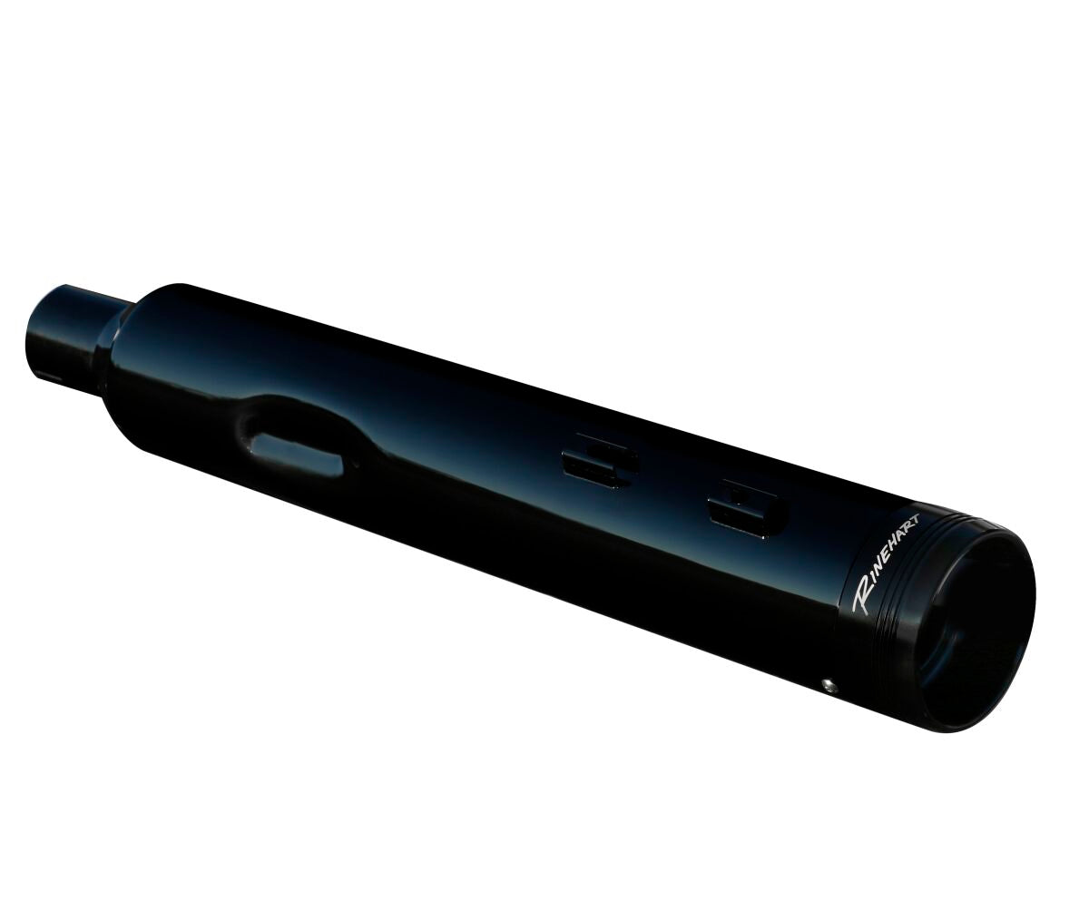 Rinehart Racing Muffler Slip On 4.5" Dbx45 Black W/Black Tradition End Caps Slip-Ons Exhaust Rinehart Racing