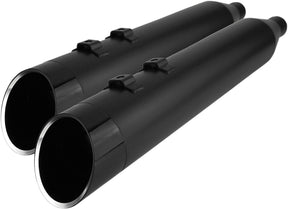 Khrome Werks Muffler 4.5"Edge Fl M8 Bl Slip-Ons Exhaust Khrome Werks