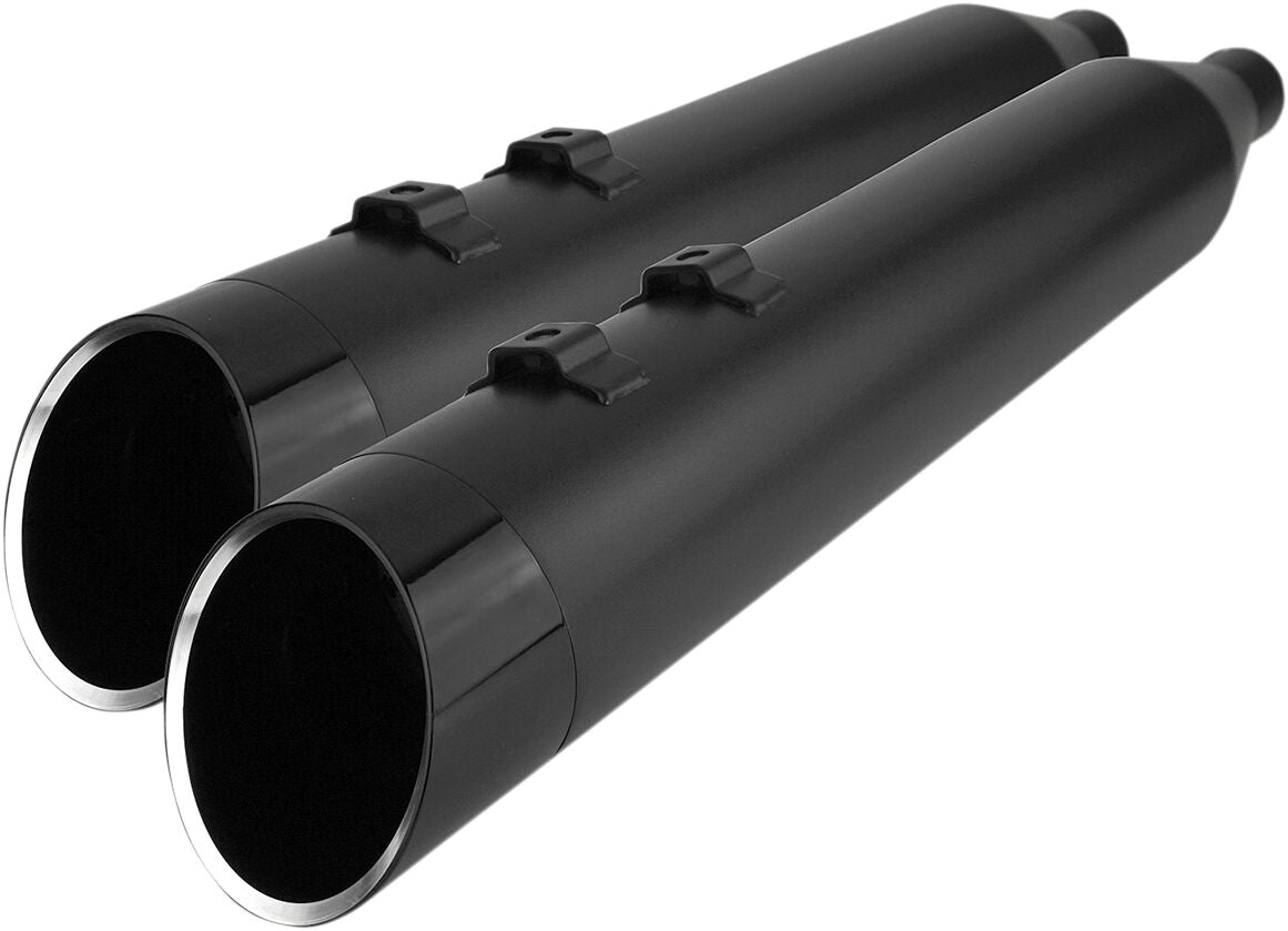 Khrome Werks Muffler 4.5 Edge Fl Tc Bl MUFFLERS FOR HARLEY Khrome Werks