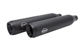 S&S Cycle Grand National Ec Slip On Mufflers Black/Black Slip-Ons Exhaust S&S Cycle
