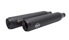 S&S Cycle Grand National Ec Slip On Mufflers Black/Black Slip-Ons Exhaust S&S Cycle