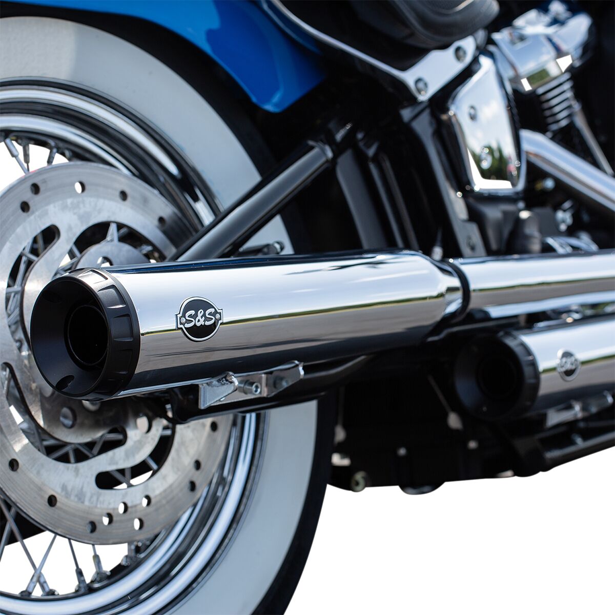 S&S Cycle Muffler Chr Gn50 S St D/H Slip-Ons Exhaust S&S Cycle