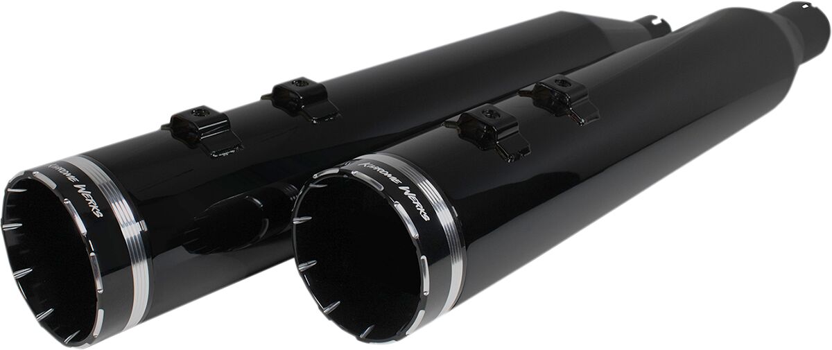 Khrome Werks Muffler 4.5"Trcr M8 Obsid Slip-Ons Exhaust Khrome Werks