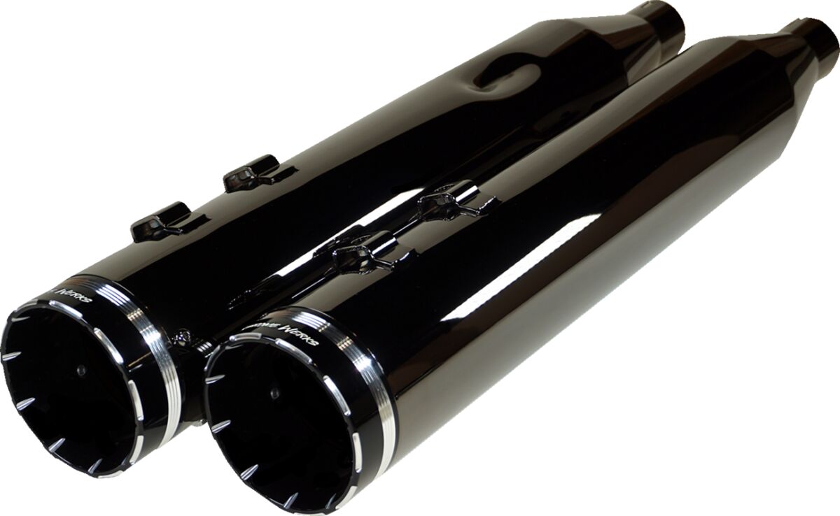 Khrome Werks Muffler 4.5"Tracer Blk Ec Slip-Ons Exhaust Khrome Werks