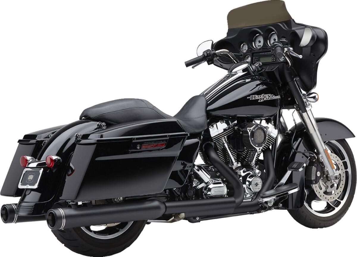 Cobra Muffler Nh 4 Flh Blk MUFFLERS FOR HARLEY Cobra