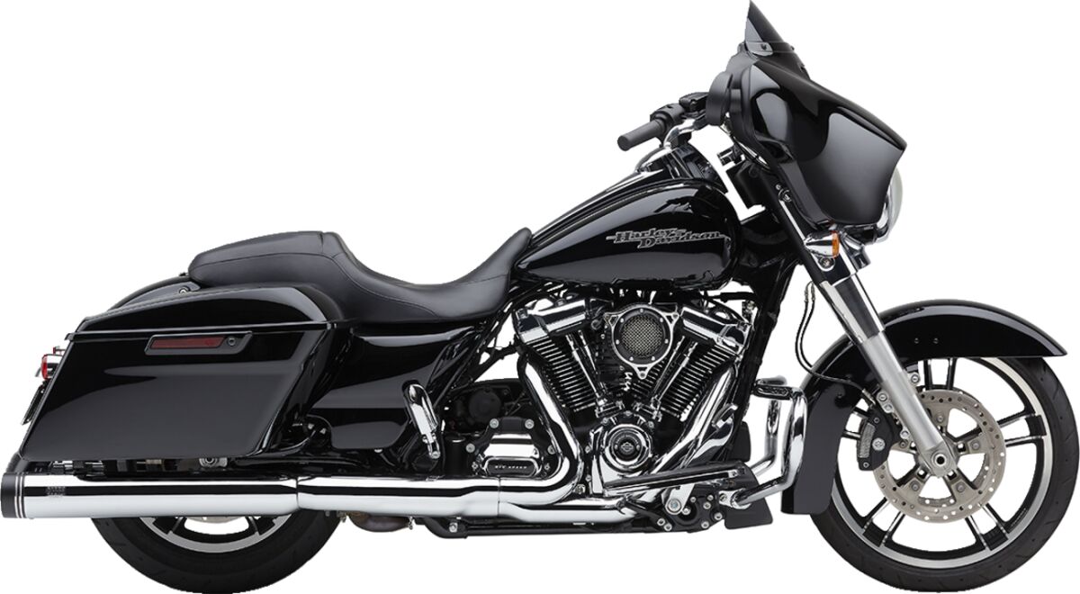 Cobra Muffler Nh 4" Flh Chr Slip-Ons Exhaust Cobra