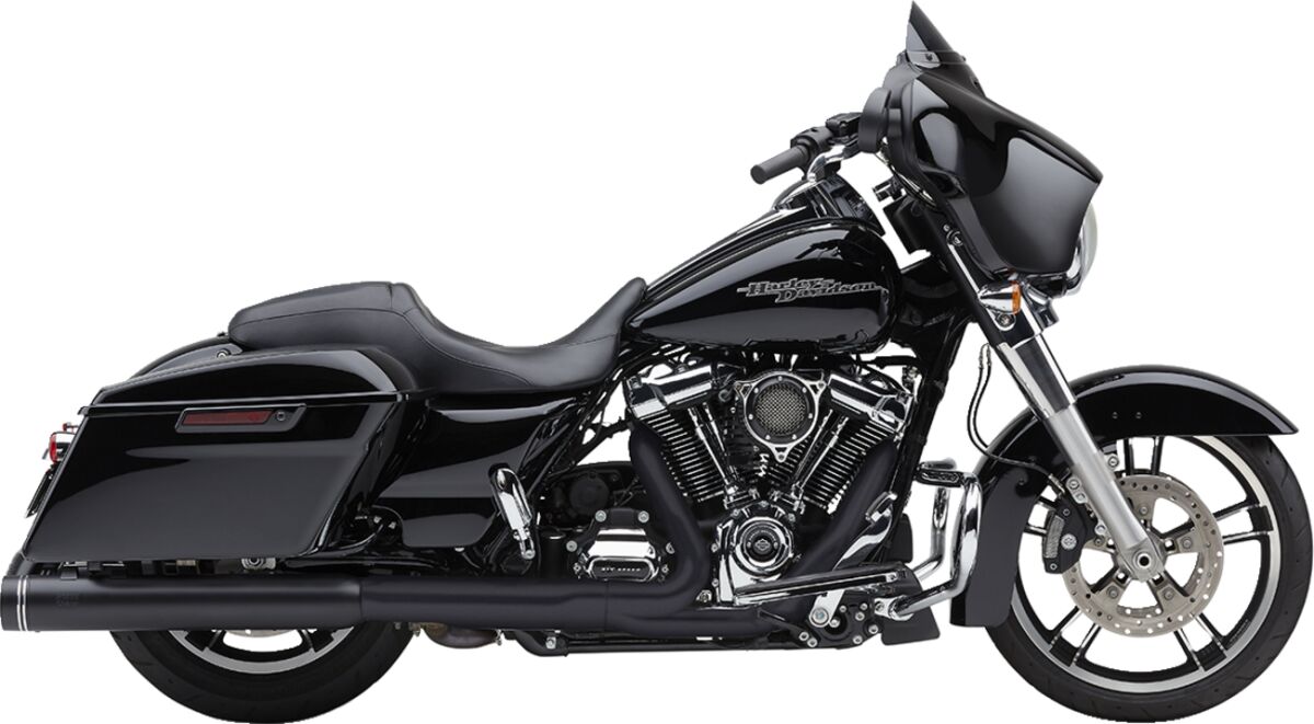 Cobra Muffler Nh 4" Flh Blk Slip-Ons Exhaust Cobra