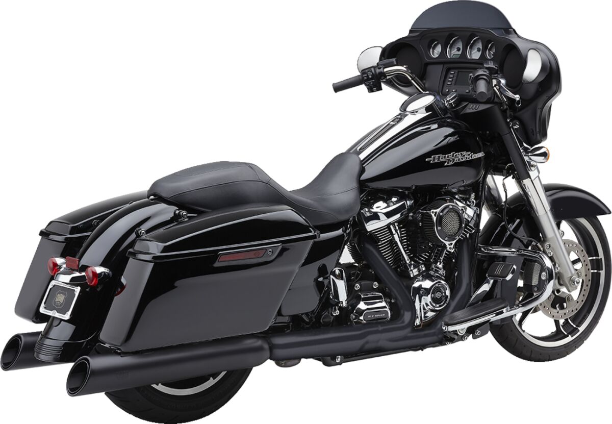 Cobra Muffler Nh 4.5" Flh Blk Slip-Ons Exhaust Cobra