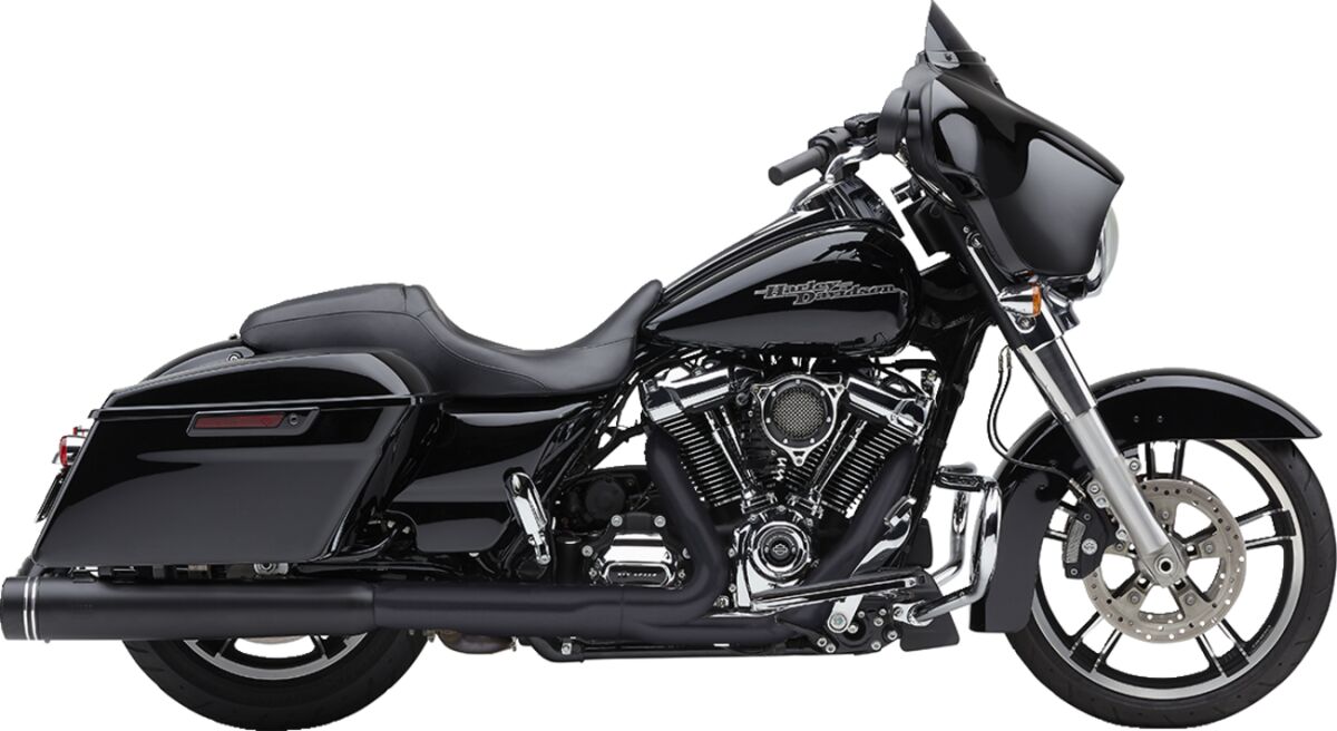 Cobra Muffler Nh 4.5" Flh Blk Slip-Ons Exhaust Cobra