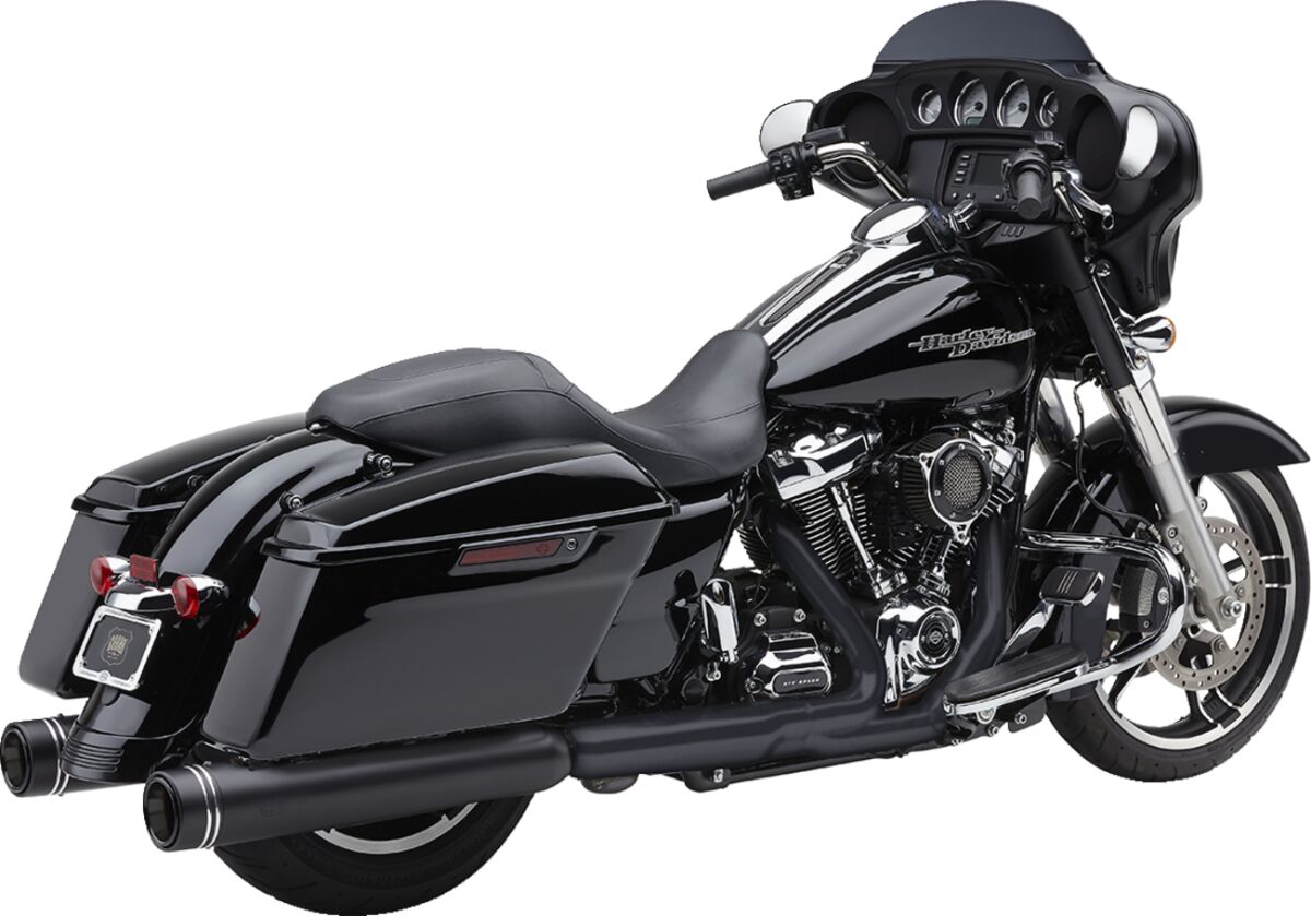 Cobra Muffler Nh 4.5" Flh Blk Slip-Ons Exhaust Cobra
