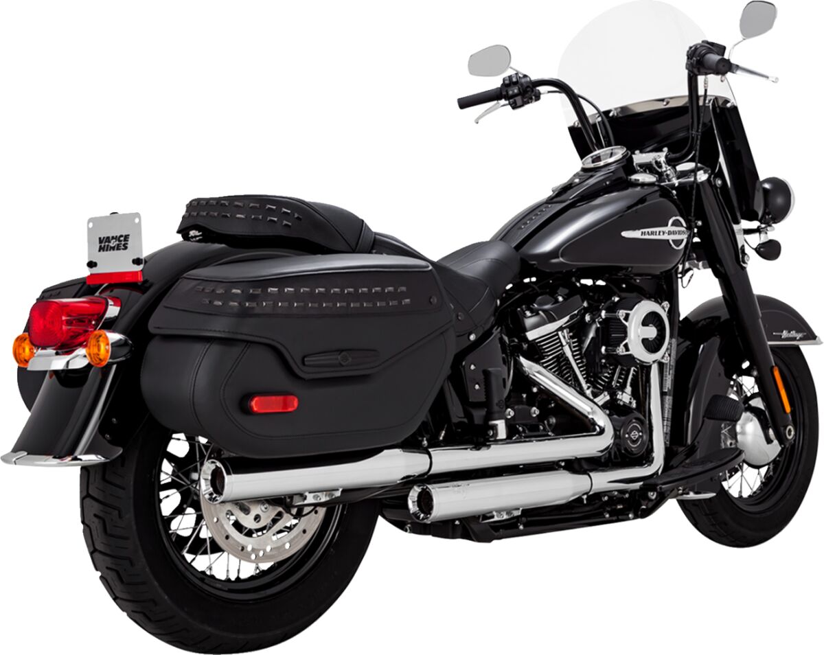 Vance & Hines Slip-On Eliminator 300, Chrome - 18+ Softail Slip-Ons Exhaust Vance & Hines