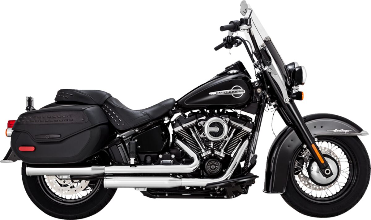Vance & Hines Slip-On Eliminator 300, Chrome - 18+ Softail Slip-Ons Exhaust Vance & Hines