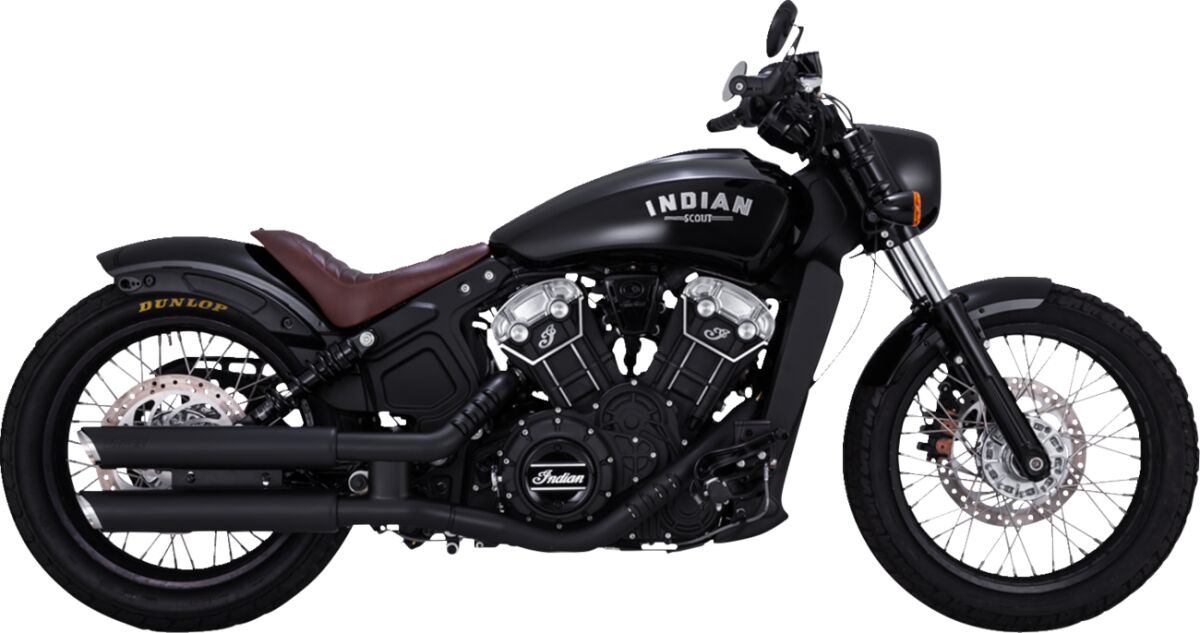 Mufflers 3"Blk.Ts.Scout Vance & Hines
