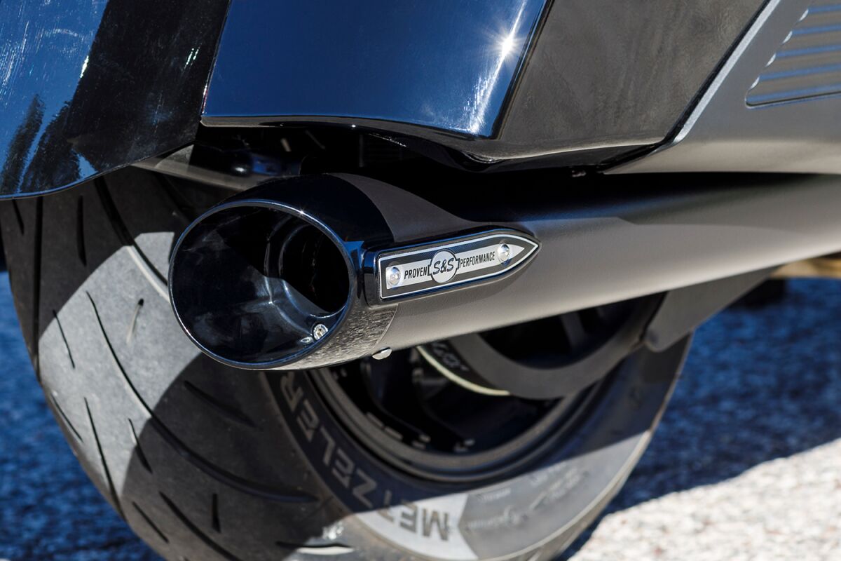 S&S Cycle Muffler Slsh Ind. 14+.Blk Slip-Ons Exhaust S&S Cycle