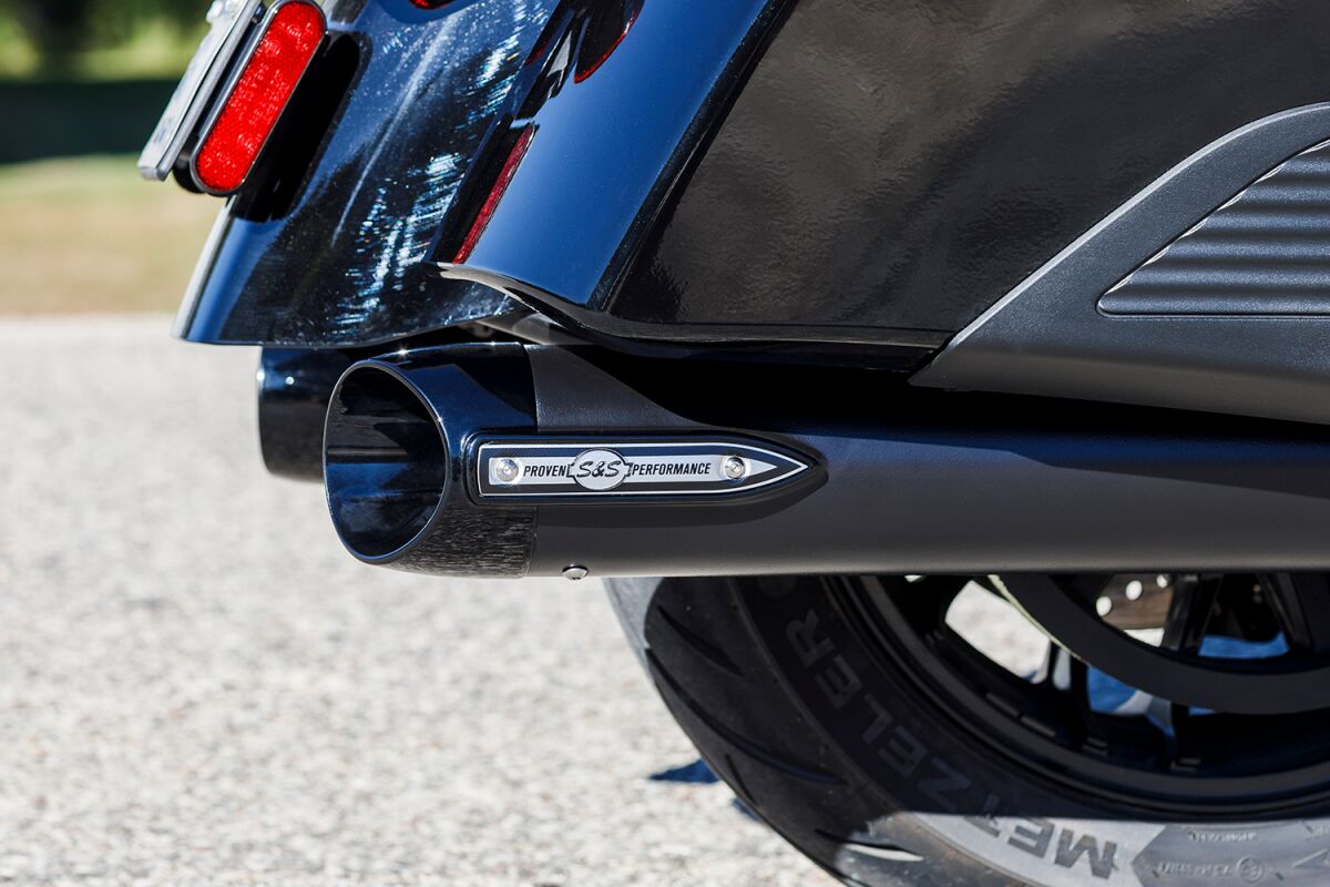 S&S Cycle Muffler Slsh Ind. 14+.Blk Slip-Ons Exhaust S&S Cycle